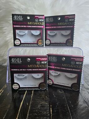 Ardell Professional Magnetic Lashes Accent 110 – 4 Box Bundle Natural Lightweigh